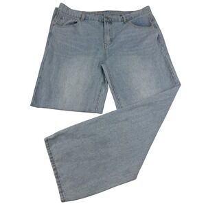 MNML Baggy Denim Jeans Mens 38X32 Streetwear Wide Leg Relaxed Fit Casual